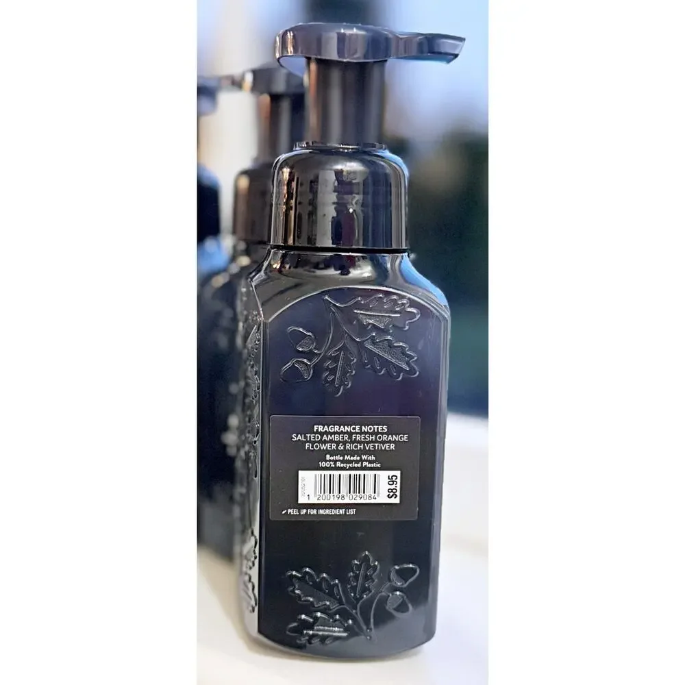 Bath & Body Works Salted Amber & Vetiver Gentle Clean Foaming Hand Soap x4